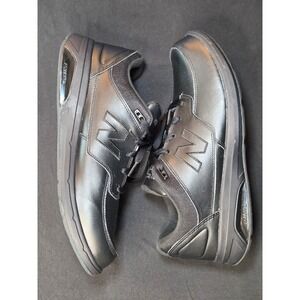 New Balance 813 Black Leather Walking Shoes Mens 11.5 2E Wide MW813BK Rollbar